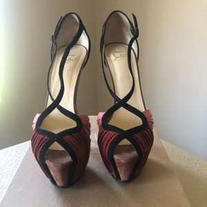 Christian Louboutin Suede Sandal Heels 42